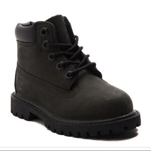 Timberland Black Nubuck Leather Boots Sz 9
